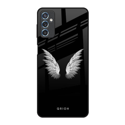 White Angel Wings Glossy Case for Samsung Galaxy M52 5G