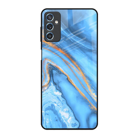 Vibrant Blue Marble Glossy Case for Samsung Galaxy M52 5G