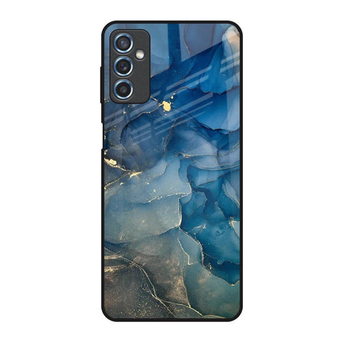 Blue Cool Marble Glossy Case for Samsung Galaxy M52 5G