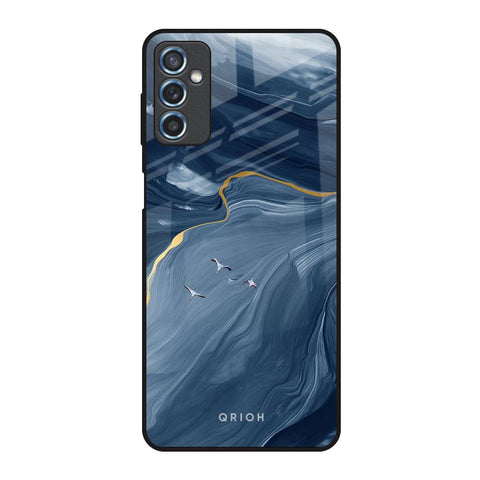 Deep Ocean Marble Glossy Case for Samsung Galaxy M52 5G