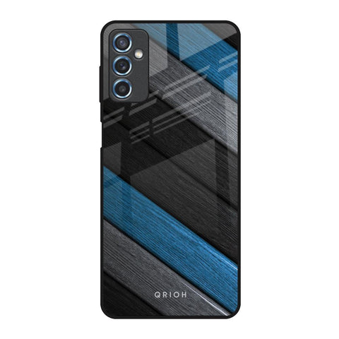 Multicolor Wooden Effect Glossy Case for Samsung Galaxy M52 5G