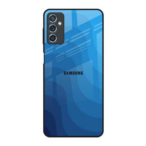 Blue Wave Abstract Glossy Case for Samsung Galaxy M52 5G