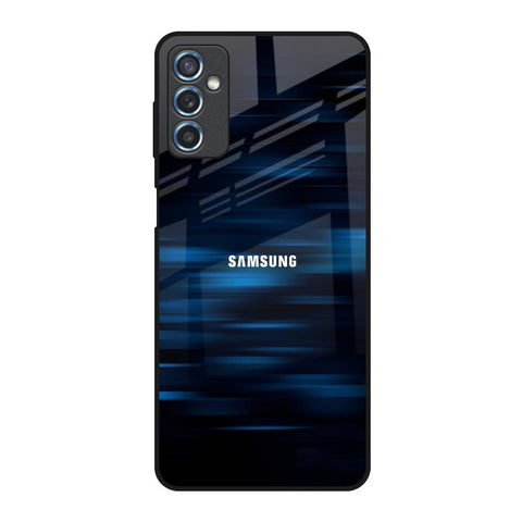 Blue Rough Abstract Glossy Case for Samsung Galaxy M52 5G