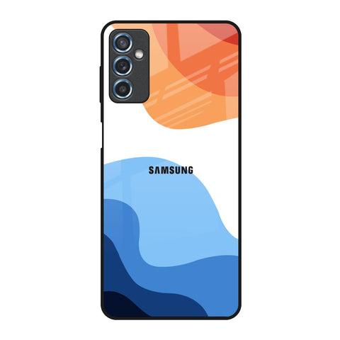 Wavy Color Pattern Glossy Case for Samsung Galaxy M52 5G