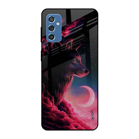 Moon Wolf Glossy Case for Samsung Galaxy M52 5G