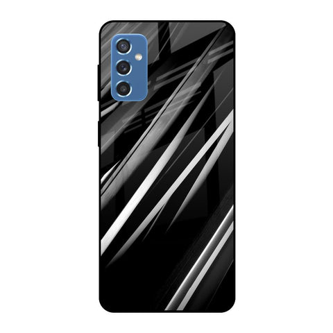 Black & Grey Gradient Glossy Case For Samsung Galaxy M52 5G
