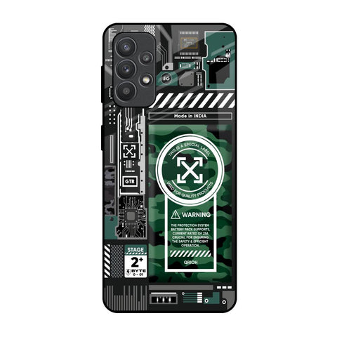 Green Camo Circuit Glossy Case for Samsung Galaxy M32 5G