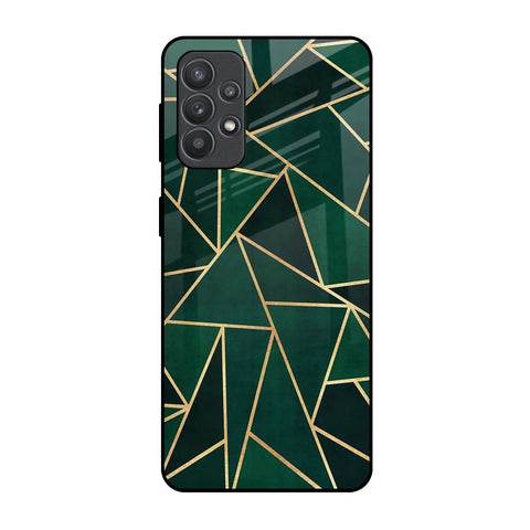 Abstract Green Glossy Case For Samsung Galaxy M32 5G