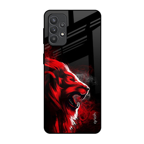 Red Angry Lion Glossy Case for Samsung Galaxy M32 5G