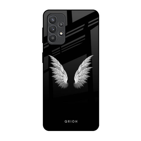 White Angel Wings Glossy Case for Samsung Galaxy M32 5G