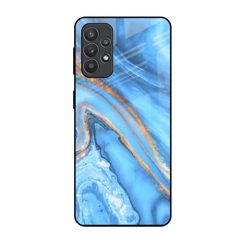 Vibrant Blue Marble Glossy Case for Samsung Galaxy M32 5G