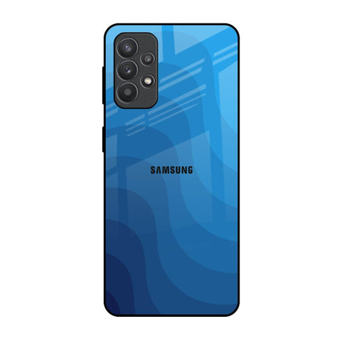Blue Wave Abstract Glossy Case for Samsung Galaxy M32 5G
