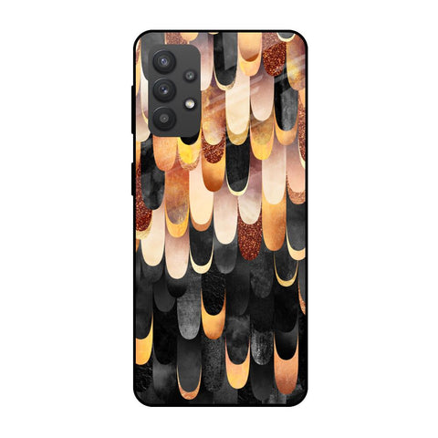 Bronze Abstract Glossy Case for Samsung Galaxy M32 5G