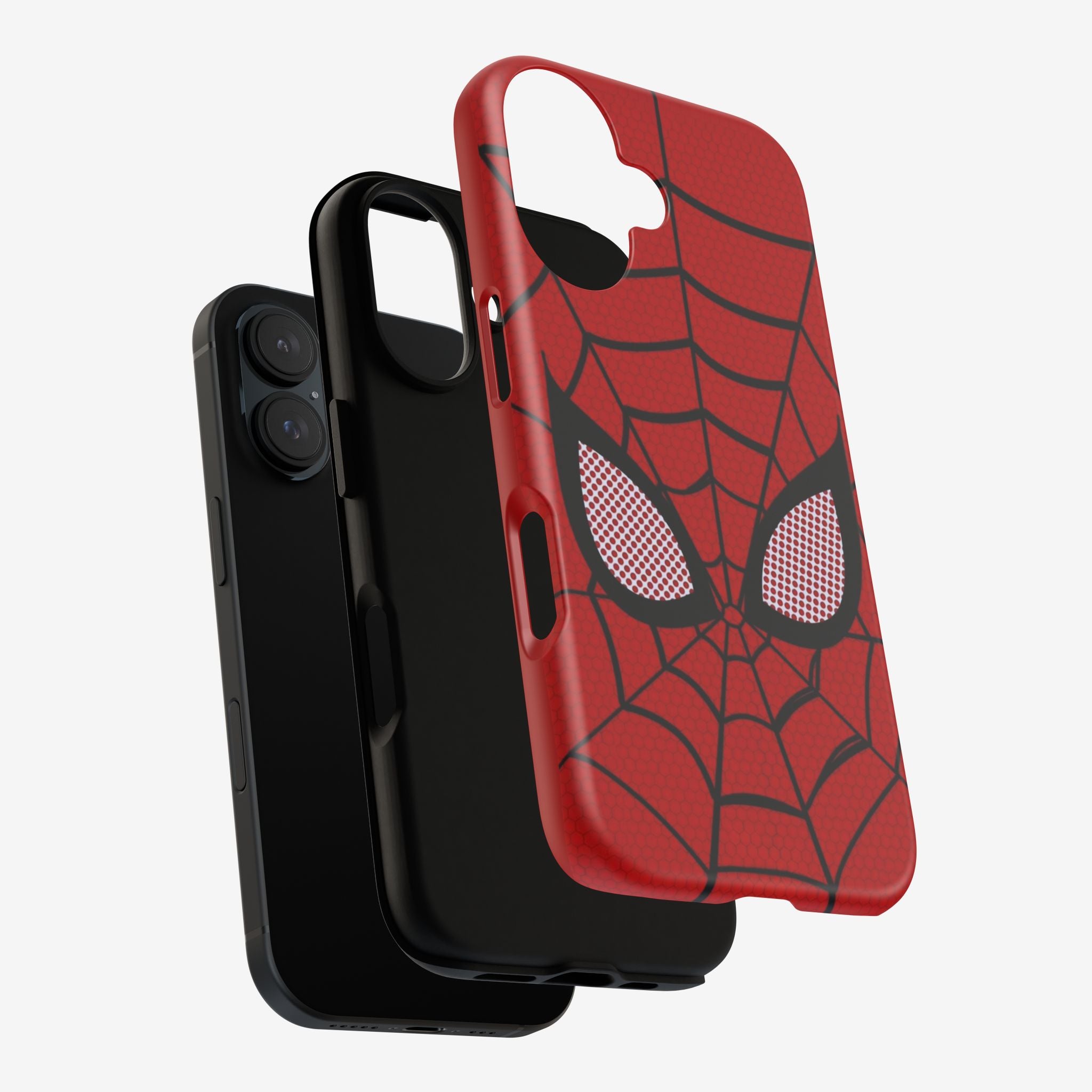 Scarlet Grid Mask Premium Tough Shining Phone Case (Double Layer) Available For All iPhone Models