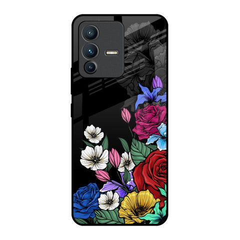 Rose Flower Bunch Art Glossy Case for Vivo V23 Pro 5G