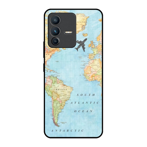Travel Map Glossy Case for Vivo V23 Pro 5G