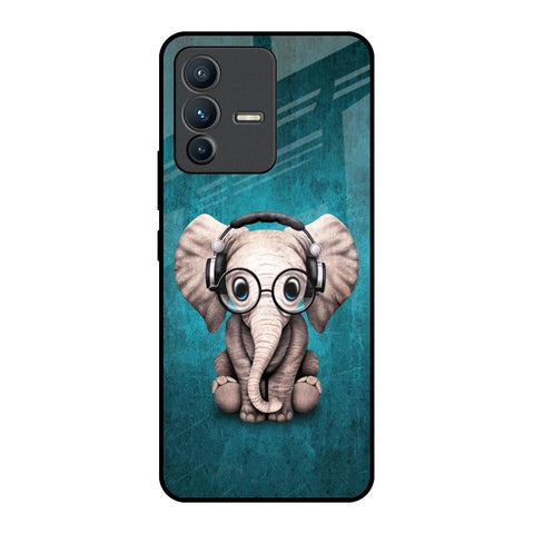 Adorable Baby Elephant Glossy Case For Vivo V23 Pro 5G