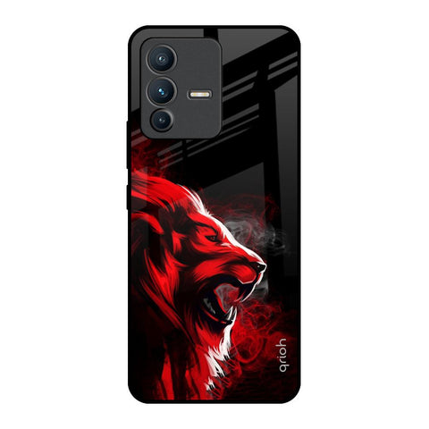 Red Angry Lion Glossy Case for Vivo V23 Pro 5G