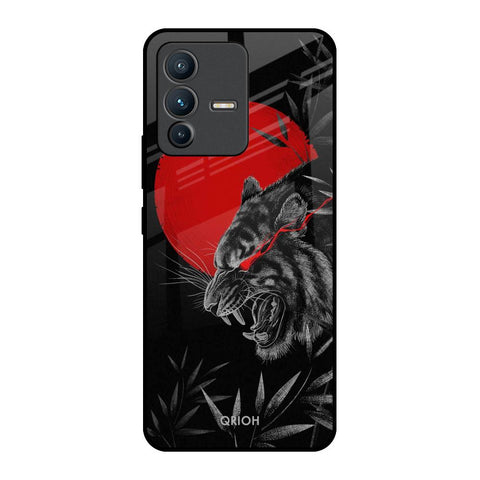 Red Moon Tiger Glossy Case for Vivo V23 Pro 5G