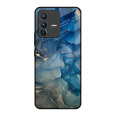 Blue Cool Marble Glossy Case for Vivo V23 Pro 5G