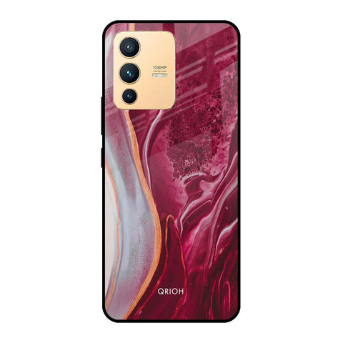 Crimson Ruby Glossy Case for Vivo V23 Pro 5G