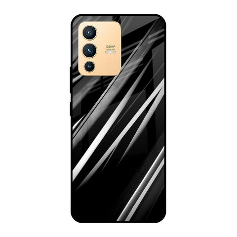 Black & Grey Gradient Glossy Case For Vivo V23 Pro 5G