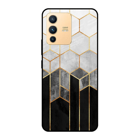 Tricolor Pattern Glossy Case for Vivo V23 Pro 5G