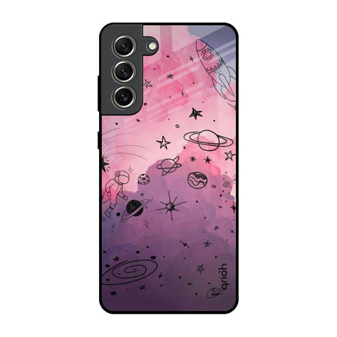 Space Doodles Glossy Case for Samsung Galaxy S21 FE 5G