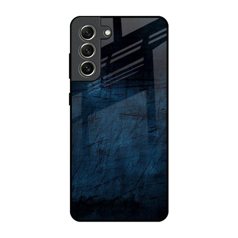 Dark Blue Grunge Glossy Case for Samsung Galaxy S21 FE 5G