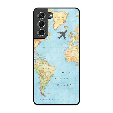 Travel Map Glossy Case for Samsung Galaxy S21 FE 5G