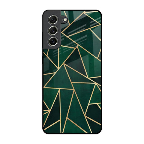 Abstract Green Glossy Case For Samsung Galaxy S21 FE 5G