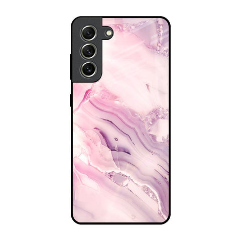 Diamond Pink Gradient Glossy Case For Samsung Galaxy S21 FE 5G