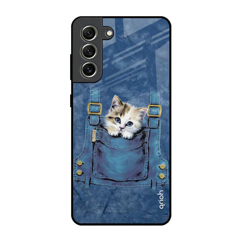 Kitty In Pocket Glossy Case For Samsung Galaxy S21 FE 5G