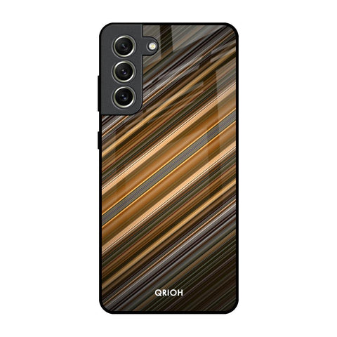 Diagonal Slash Pattern Glossy Case for Samsung Galaxy S21 FE 5G