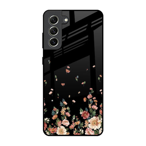 Floating Floral Print Glossy Case for Samsung Galaxy S21 FE 5G