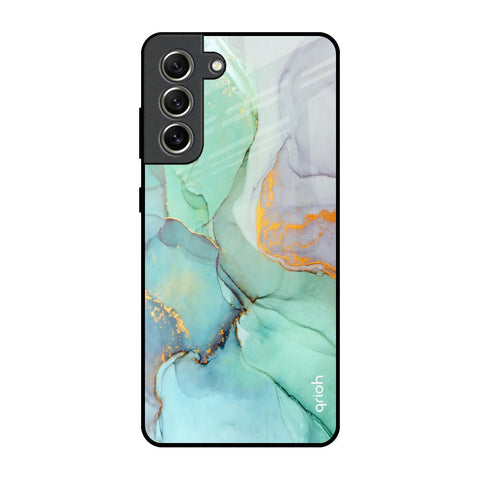 Green Marble Glossy Case for Samsung Galaxy S21 FE 5G