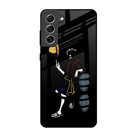 Luffy Line Art Glossy Case for Samsung Galaxy S21 FE 5G