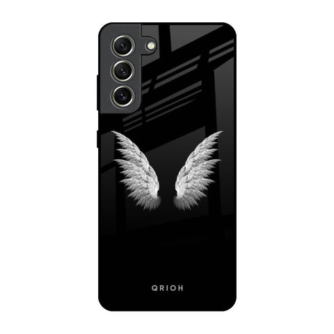 White Angel Wings Glossy Case for Samsung Galaxy S21 FE 5G