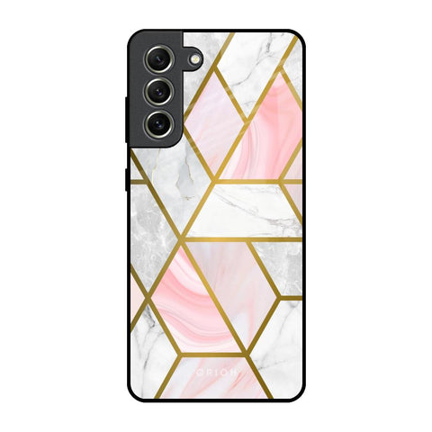 Geometrical Marble Glossy Case for Samsung Galaxy S21 FE 5G