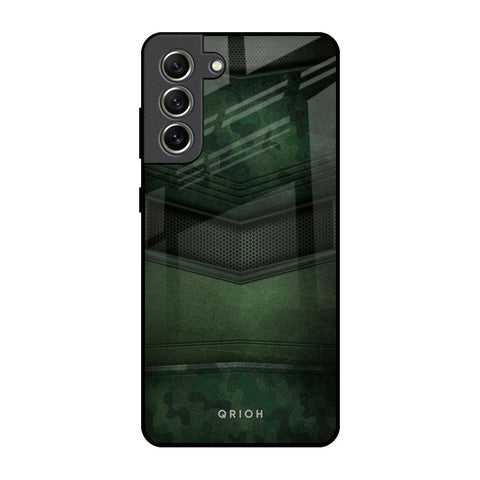 Green Leather Glossy Case for Samsung Galaxy S21 FE 5G