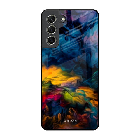 Multicolor Oil Painting Glossy Case for Samsung Galaxy S21 FE 5G
