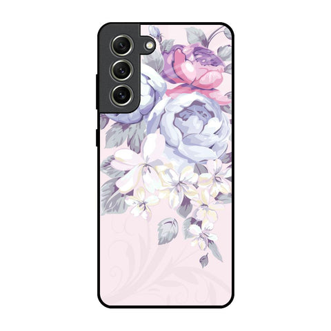 Elegant Floral Glossy Case for Samsung Galaxy S21 FE 5G