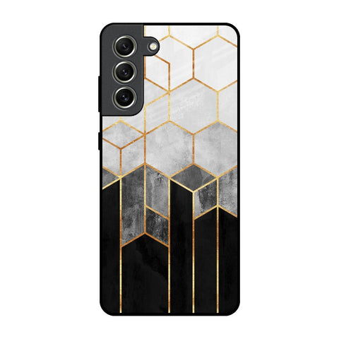 Tricolor Pattern Glossy Case for Samsung Galaxy S21 FE 5G