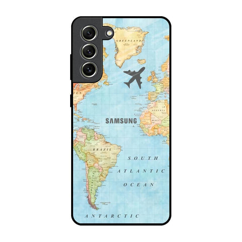 Fly Around The World Glossy Case for Samsung Galaxy S21 FE 5G
