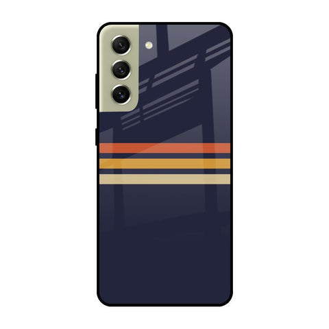 Tricolor Stripes Glossy Case For Samsung Galaxy S21 FE 5G