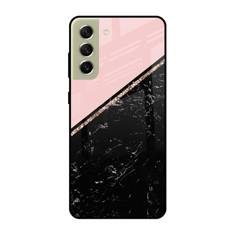 Marble Texture Pink Glossy Case For Samsung Galaxy S21 FE 5G