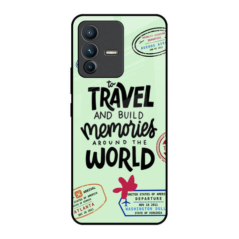 Travel Stamps Glossy Case for Vivo V23 5G
