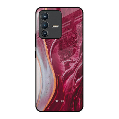 Crimson Ruby Glossy Case for Vivo V23 5G