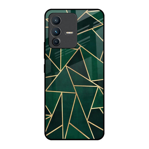 Abstract Green Glossy Case For Vivo V23 5G