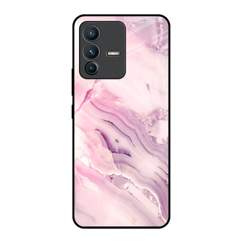 Diamond Pink Gradient Glossy Case For Vivo V23 5G